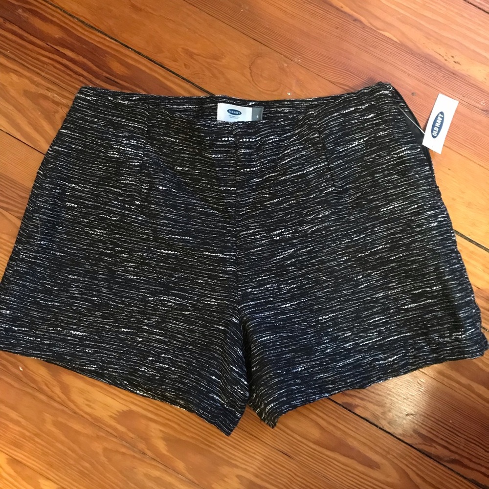 NWT Old Navy Tweed Black & White Shorts